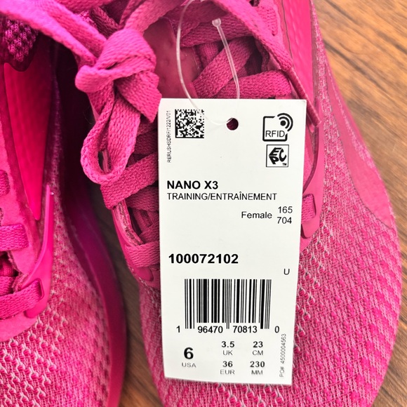 NWT Pink Reebok Nano X3 - Picture 4 of 4